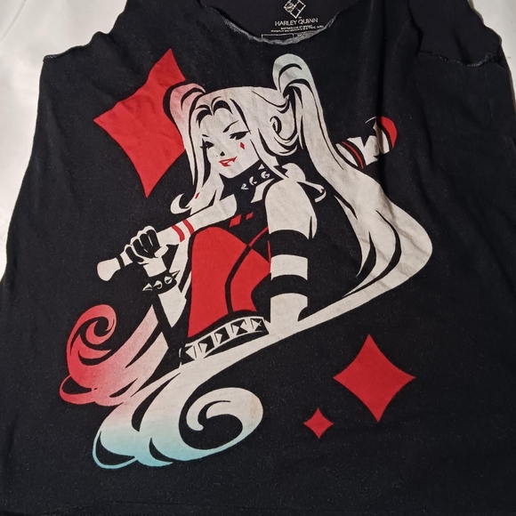 Lootswear Women's (Juniors) Harley Quinn Black Tank - Picture 4 of 5